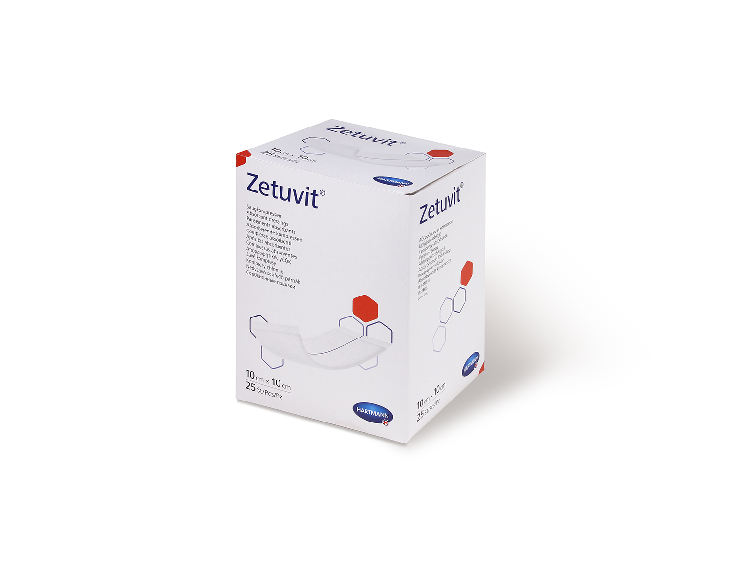 Zetuvit Sterilní kompresy 10 x 10 cm 25 ks