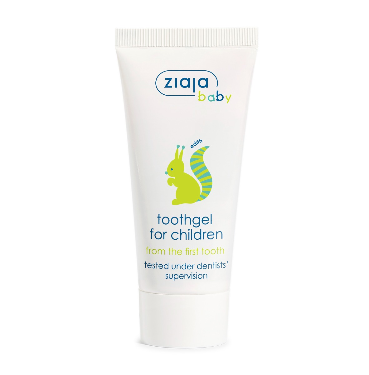 Ziaja Baby Zubní gel bez fluoru od 1. zoubku Veverka 6m+ 50 ml