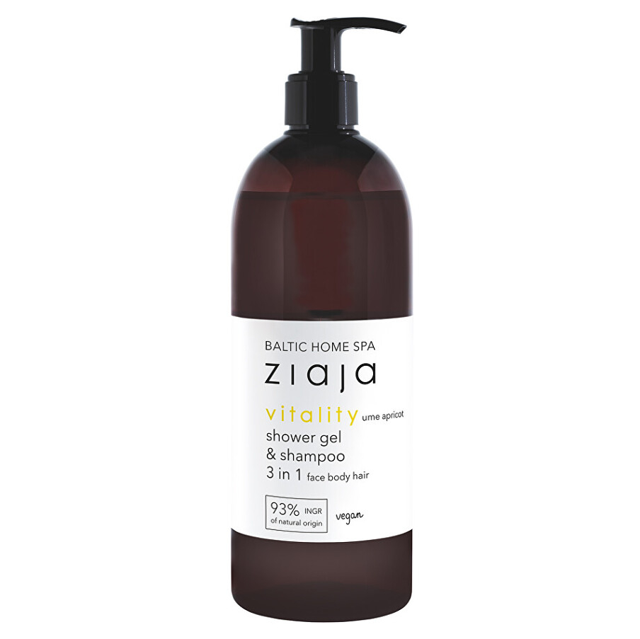 ZIAJA Baltic Home Spa Sprchový gel a šampon 3v1 Vitality 500 ml