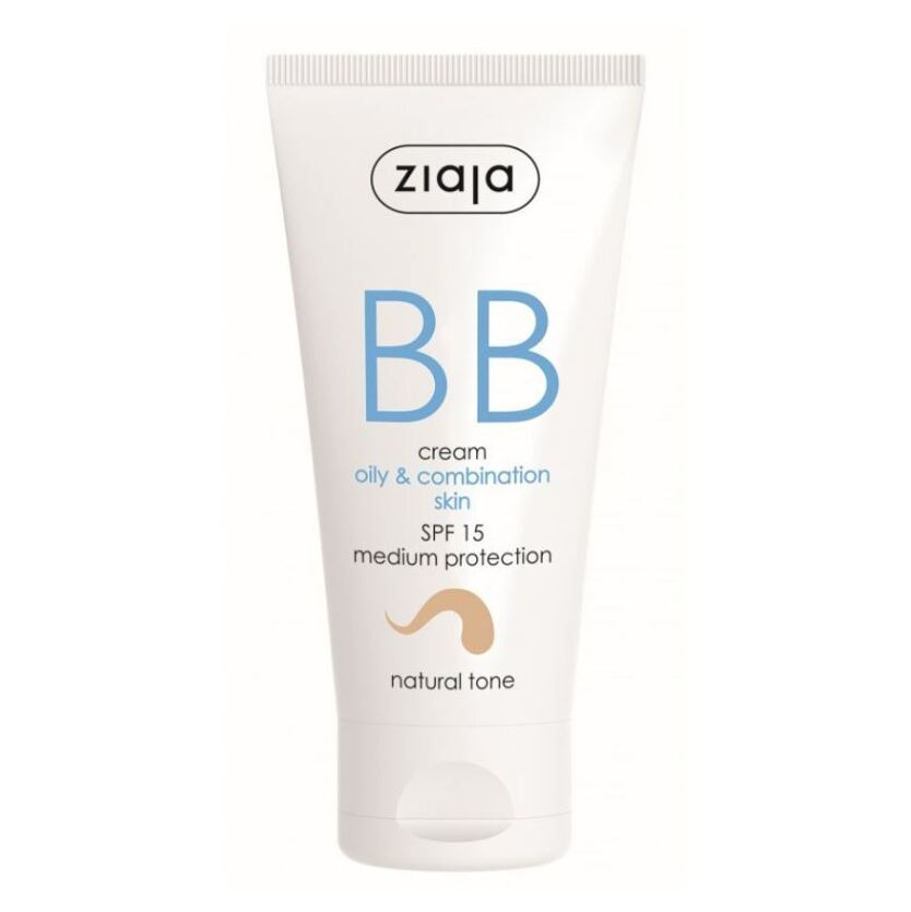 ZIAJA BB krém pro mastnou, smíšenou pleť tón přirozený SPF15 50 ml