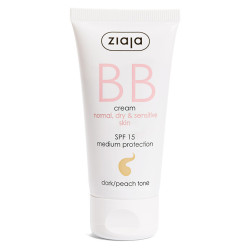 ZIAJA BB krém pro normální a suchou pleť SPF 15 Dark/Peach Tone 50 ml
