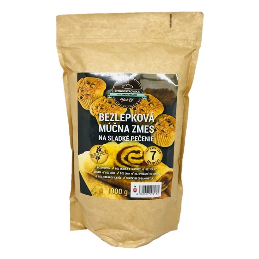 ŽITNOOSTROVSKÁ BEZLEPKOVÁ PEKÁRNA Moučná směs na sladké pečení 1000 g