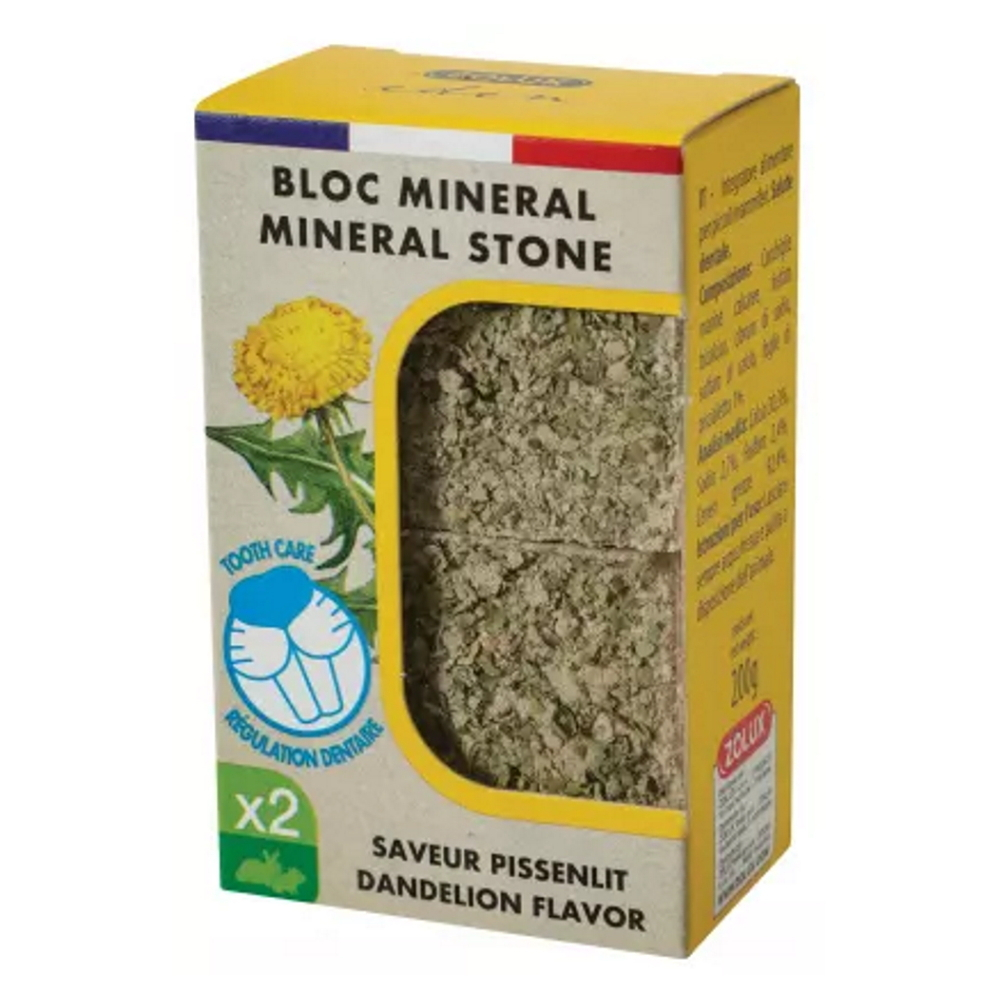 ZOLUX Eden minerální kámen hlodavci pampeliška 2 x 100 g
