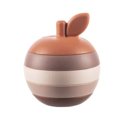 Zopa Silikonová skládací hračka Apple, Multicolor