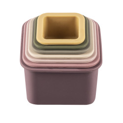 Zopa Silikonové stohovací kalíšky, Multicolor