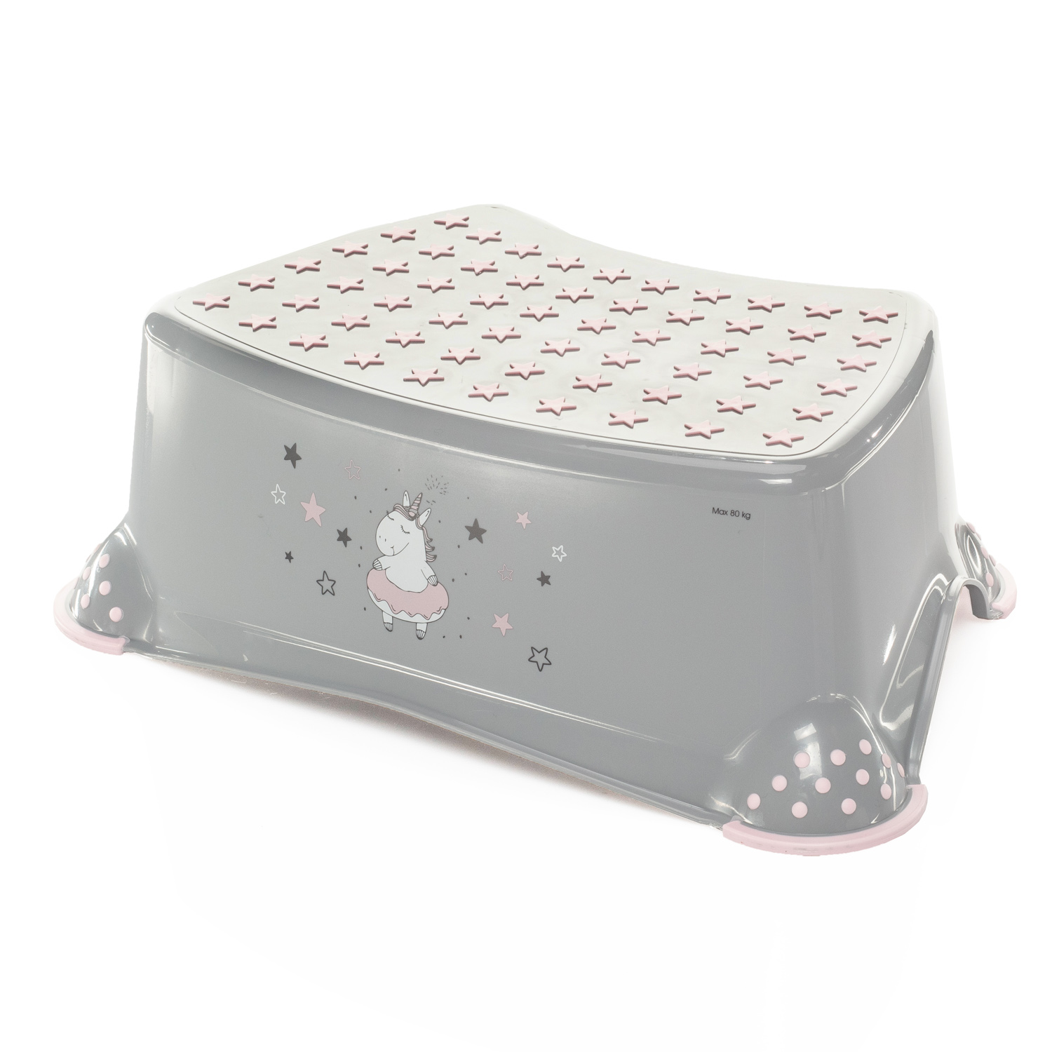 Zopa Stupínek k WC/umyvadlu Unicorn, Grey/Pink 2