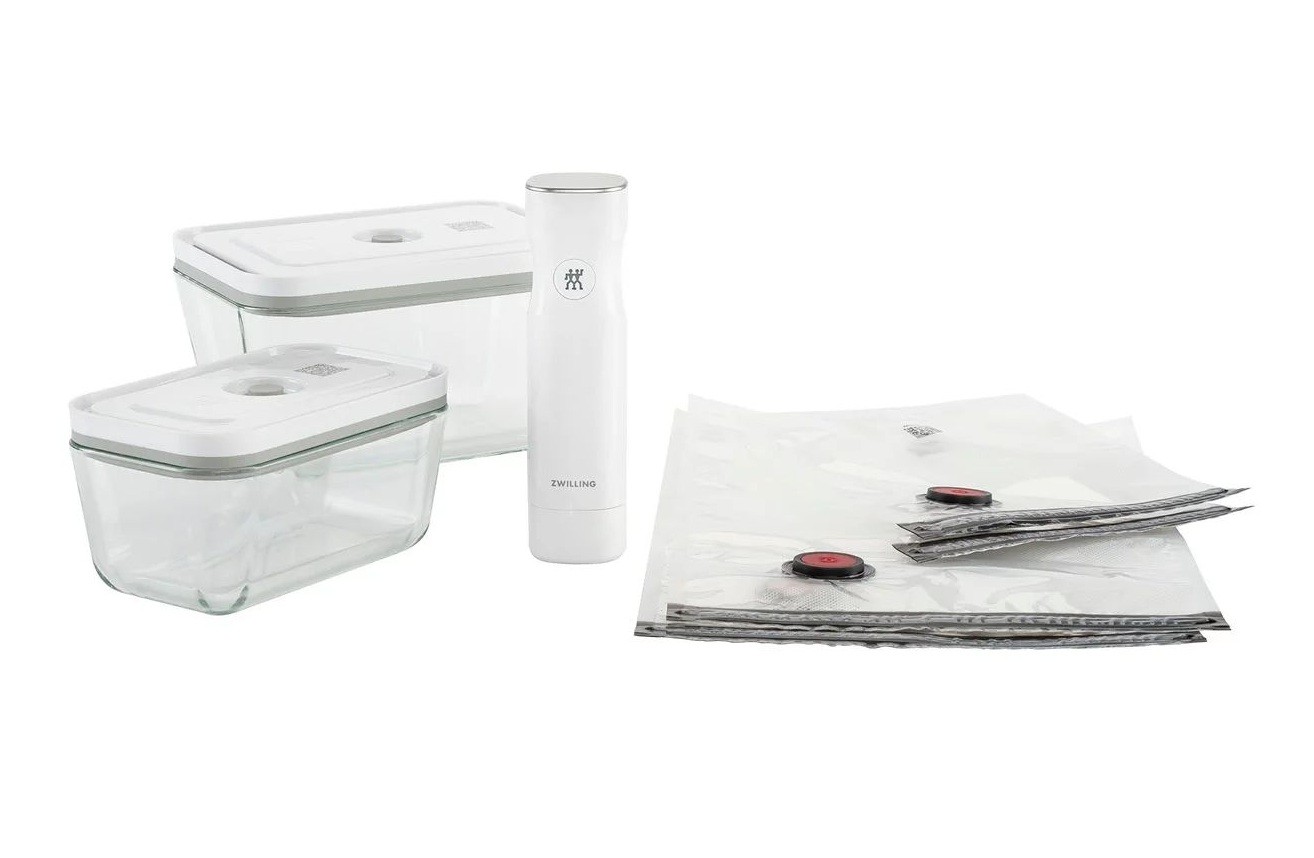 Zwilling Fresh&Save Vakuovací startovací sada s dózami ze skla 7 ks
