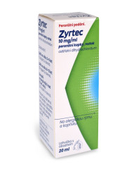 Zyrtec 10 mg/ml perorální kapky, roztok 20 ml